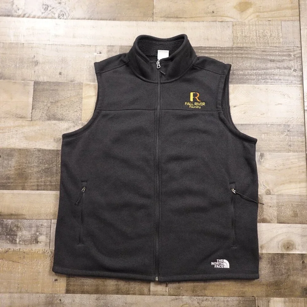 The North Face Black Fleece Vest‎ Men’s XXL – Fall River Foundry Logo